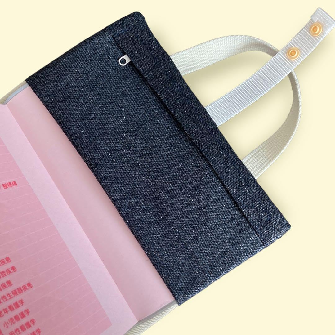 Amazon | ポケットいっぱいレビューブックカバーストライプ×ドット柄